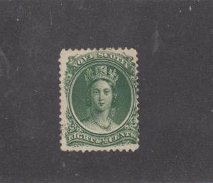 NOVA SCOTIA REF# KM6 # 11 FVF-MNGH 81/2cts  Q/VICTORIA GRN CAT VALUE $15