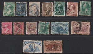 USA a small lot of used Presidents & Columbus