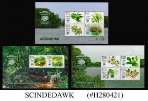 SRI LANKA - 2020 WORLD WETLANDS DAY / BIODIVERSITY SET OF 3 MIN/SHT MNH