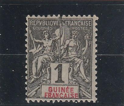 French Guinea  Scott#  1  MH  (1892 Navigation & Commerce)