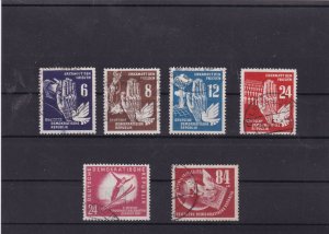 german democratic republic used 1950-51 stamps  ref 12178