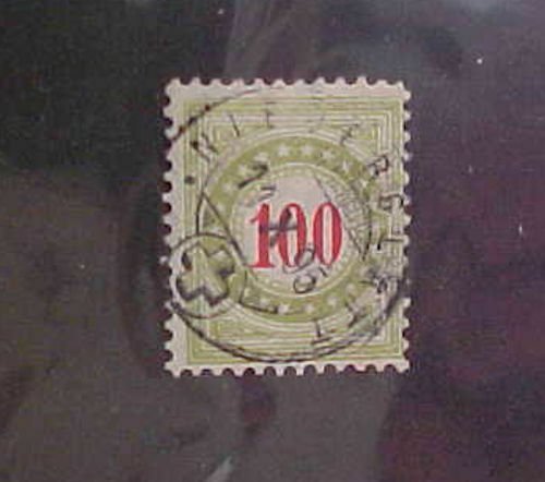 SWITZERLAND STAMP #J19 cat.$475.00 USED