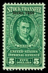 U.S. REV. DATED GREENS RD177  Mint (ID # 57587) 