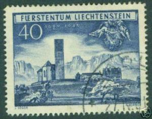 LIECHTENSTEIN Scott 241 Used1949 Church stamp CV $6.25