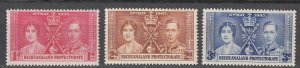 Bechuanaland - 1937 Coronation Sc# 121/123 - MLH  (7740H)