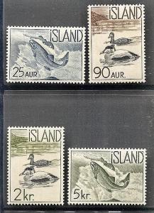 Iceland 319-323 MNH 1959 Wildlife