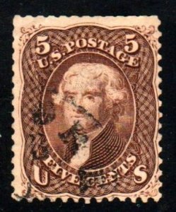 #76 Five cent Jefferson brown ⭐⭐⭐⭐⭐⭐