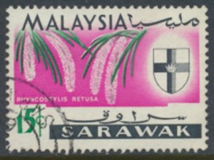 Sarawak  SC# 233 Used Orchids Flowers see details & scans