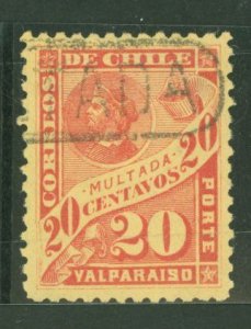Chile #J25 Used Single