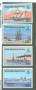 British Indian Ocean Territory #115-118  Single (Complete Set)