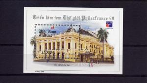 Viet Nam 1999 Sc# 2907 Theater/Philexfrance 99/Music/Architecture S/S (1) MNH