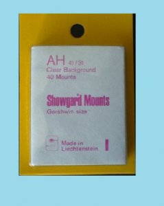 Mounts Showgard, AH, 41/31mm (40ea. clear)(00522C)