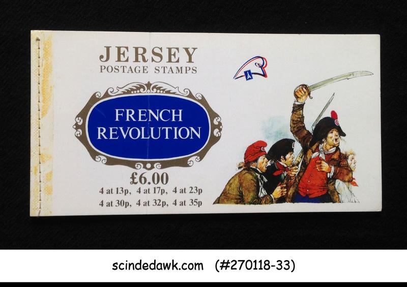 JERSEY - 1989 FRENCH REVOLUTION BICENTENNIAL - STAMPBOOKLET ( 6 PANES)