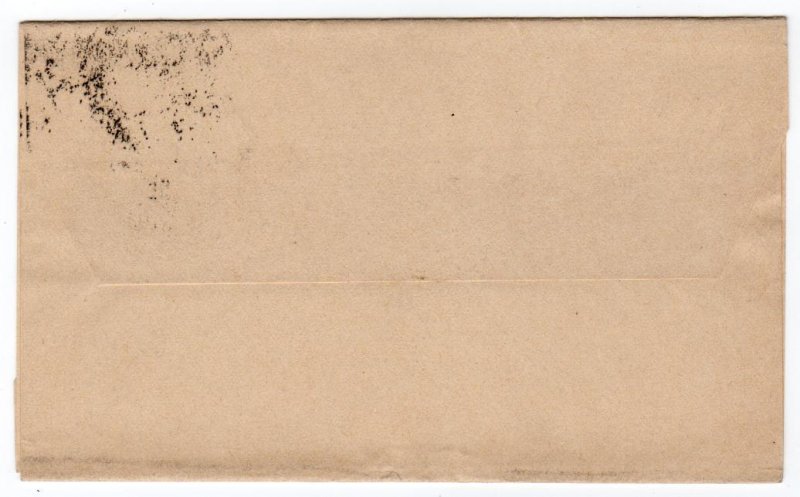 Great Britain QV 1p wrapper used Liverpool to Buenos Aires Argentina, 1908