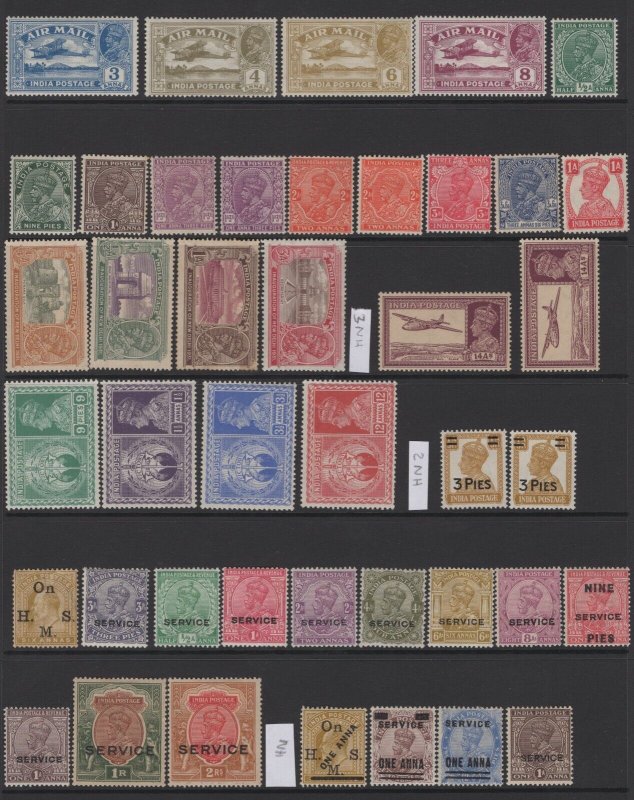 MOMEN: INDIA COLLECTION MINT OG 42NH/H LOT #65441