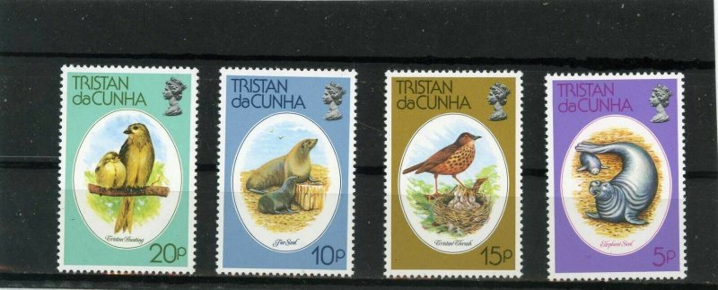 TRISTAN DA CUNHA 1979 FAUNA/BIRDS & SEALS SET OF 4 STAMPS MNH 