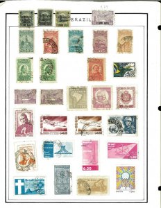 Brazil 1955-early 199'0's mint & Used (mostly) Hinged & in Mounts on Blank pages