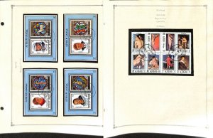 Ajman Stamp Collection, 1971 Art, Olympics, Space, Scouts, Birds, 16 Pages