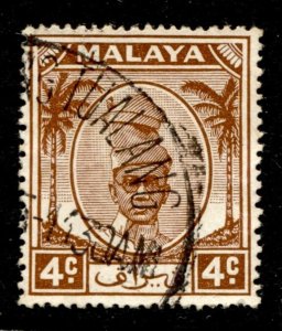 Malaya - Perak Stamp #108 USED FU SINGLE