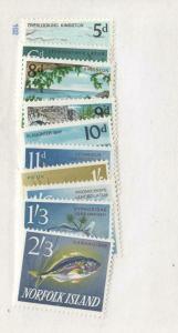 NORFOLK ISLAND # 49-60 VF-MH VARIOUS DESIGNS CAT VALUE $22.40