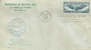 C24 30c TRANS-ATLANTIC AIR MAIL - Hoffman & Mayer