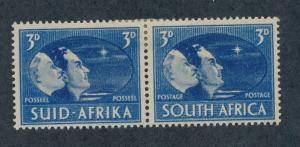 South Africa 1945 Scott 102 pair MH - Victory of the Allies