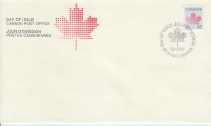 1982 Canada Maple Leaf Definitive  (Scott 923) FDC