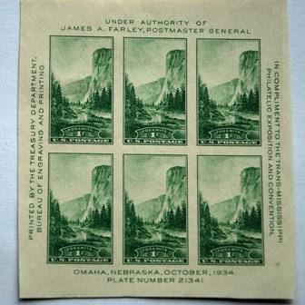 USA Scott #769 Pane of Imperforate/Ungummed MH SCV $12.50