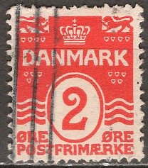Denmark 1905: Sc. # 58: O/Used Single Stamp