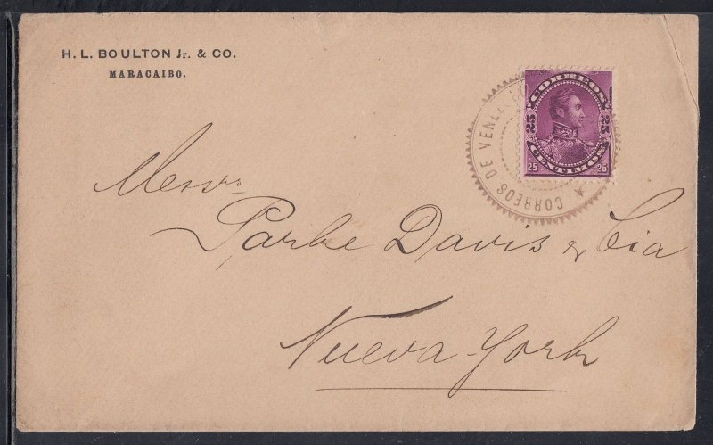 Venezuela Scott C233a - Oct 1898 Cover to States