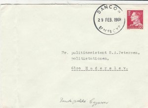 Denmark Feb 1968 Kings Head Stamp Cover to Haderslev Ref 45727