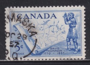 Canada 370 Thompson & Map 5¢ 1957