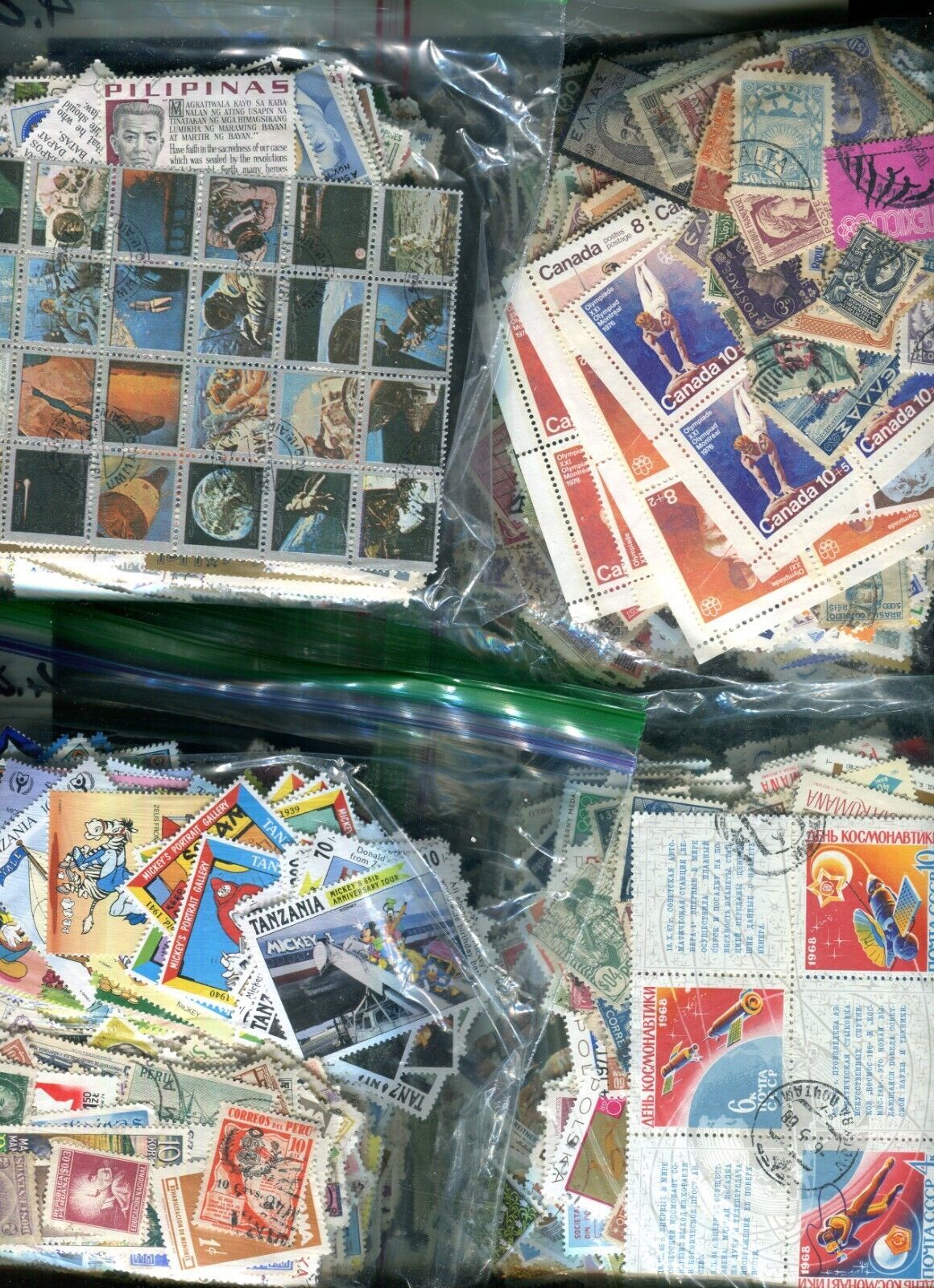 Wor40.4.0 Oz World OFF Paper Without USA Stamps Kiloware United