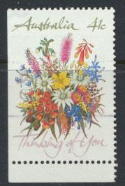 SG 1230b  SC# 1164a left margin imperf  Used  Wildflowers perf 14½