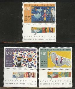 Israel #622-624 MNH with Tabs