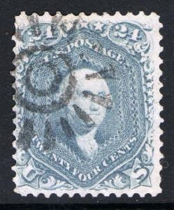 US Scott #70b Washington Stamp Steel Blue Rare San Francisco Cog Cancel 