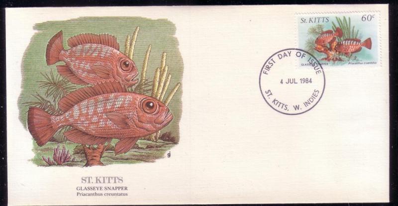 St. Kitts FDC SC# 147 Glasseye Snapper L296