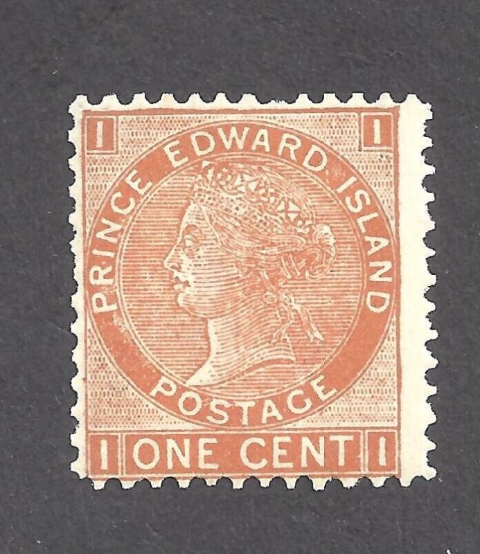 Canada PRINCE EDWARD ISLAND # 11 MINT NH 1c BROWN-ORANGE QUEEN VICTORIA BS26781