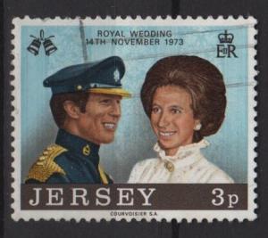 JERSEY 1973 - Scott 89 used - Princess Ann & Mark Phillips 