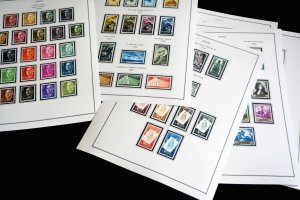 COLOR PRINTED SPAIN 1944-1975 STAMP ALBUM PAGES (100 illustrated pages)