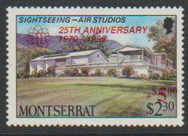 Montserrat SG 984  Surch & opt  MLH - Site seeing