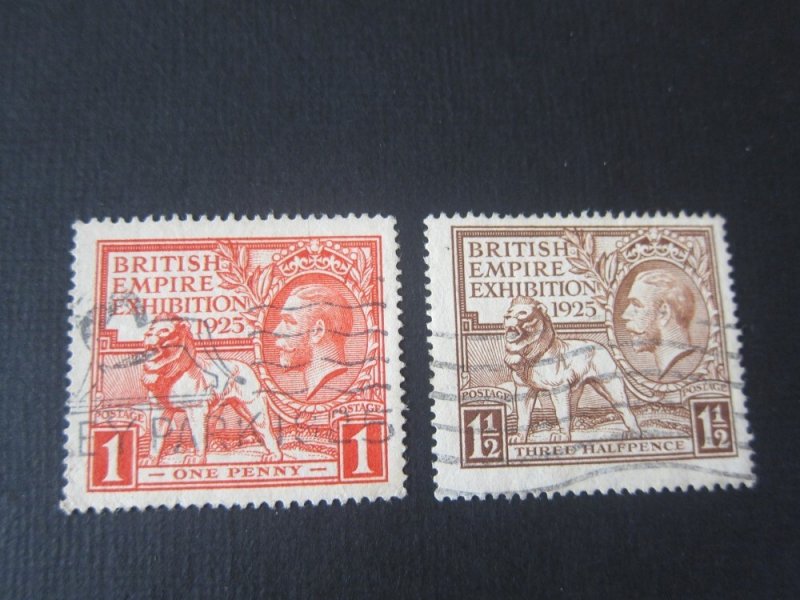 United Kingdom 1925 Sc 203-204 set FU