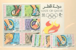 Qatar #303-310/308a Mint (NH) Single (Complete Set) (Olympics)