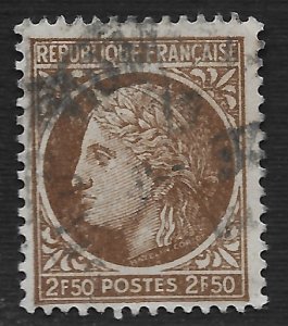 France #538 2.50fr Ceres