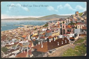 1917 Gibraltar Picture Postcard Cover To Vancouver Canada Birds Eye