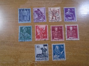 Switzerland  #  270-78a    used