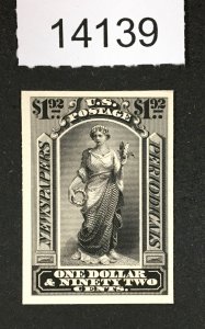 MOMEN: US STAMPS # PR24TC4a ATLANTA PLATE BLACK PROOF ON CARD $55 LOT #14139