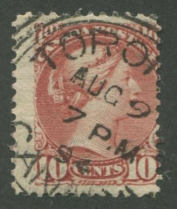 CANADA #45 USED SMALL QUEEN DATED