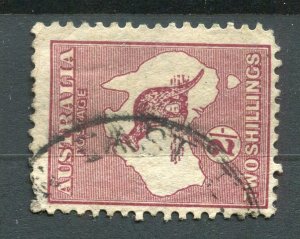 AUSTRALIA; 1929 early Roo issue fine used Shade of 2s. value