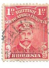 Rhodesia #120  1p bright rose   (U) CV $4.00